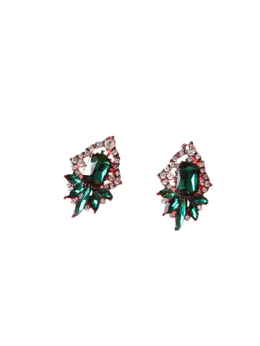 Женские серьги-подвески Botanical Drop SOHI — изображение 2 из 3, оттенок зеленый