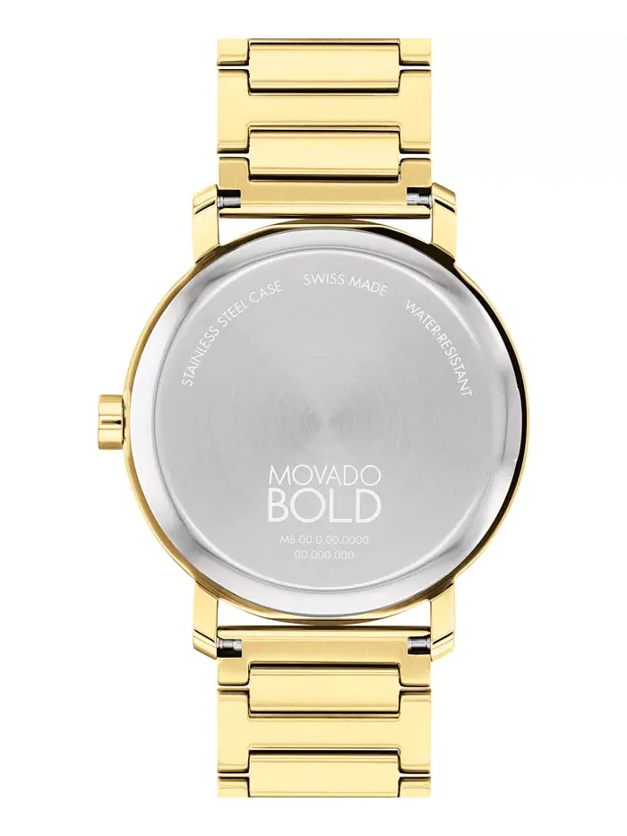 Мужские часы Bold Evolution 2.0 Swiss Quartz Ionic Plated Light Gold-Tone 2 Steel, 40 мм Movado — изображение 3 из 4