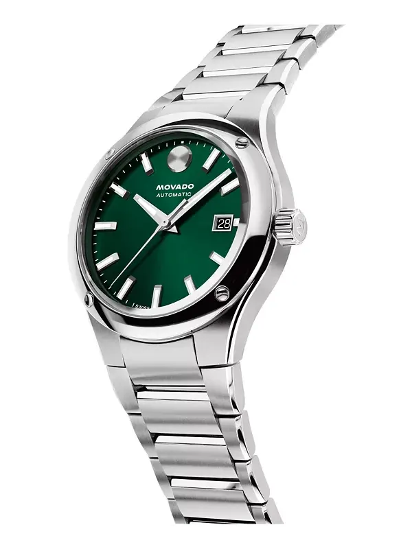 Мужские часы Museum Imperiale Swiss Automatic из нержавеющей стали, 40 мм Movado — изображение 2 из 3, оттенок серебристый