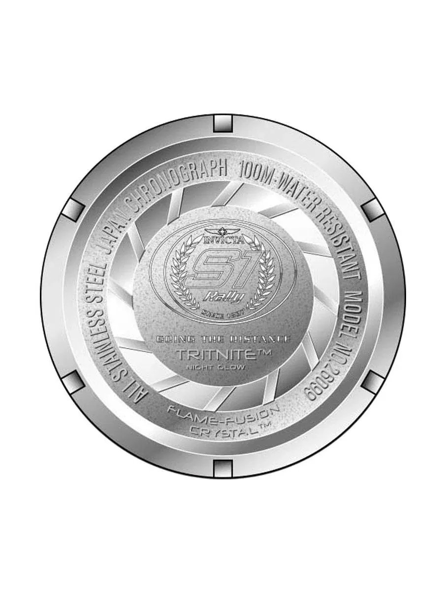 Мужские кварцевые часы 26099 S1 Rally с многофункциональным циферблатом Invicta, золото/нержавеющая — изображение 3 из 3