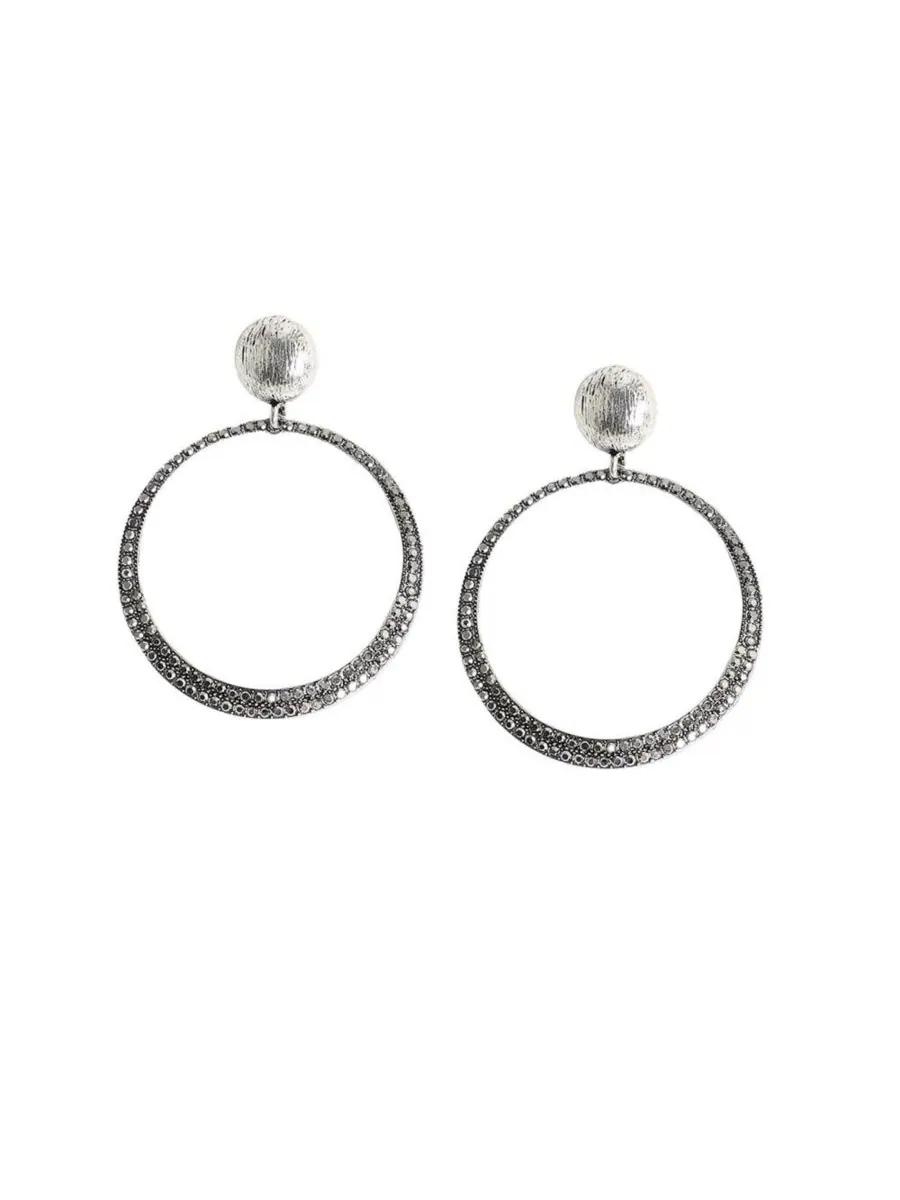 Серьги-подвески для вечеринки SOHI — изображение 1 из 5, оттенок серебряный