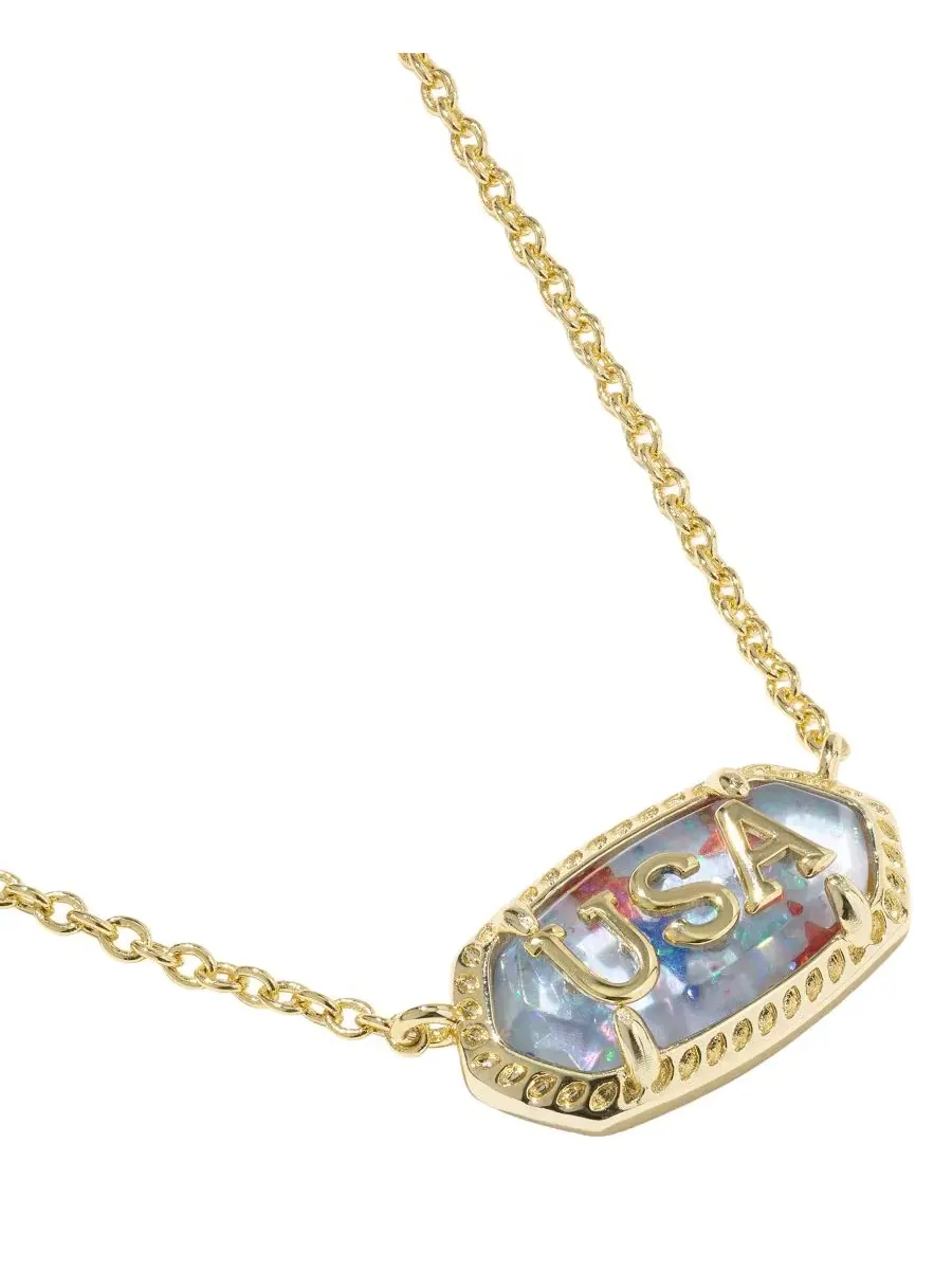 Короткое подвесное колье Elisa USA с покрытием из 14-каратного золота Kendra Scott — изображение 3 из 4