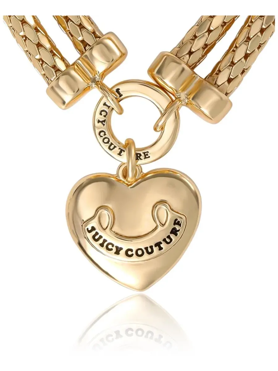 Многослойный браслет в форме сердца - один тон Juicy Couture — изображение 5 из 6, оттенок золотистый/розовый