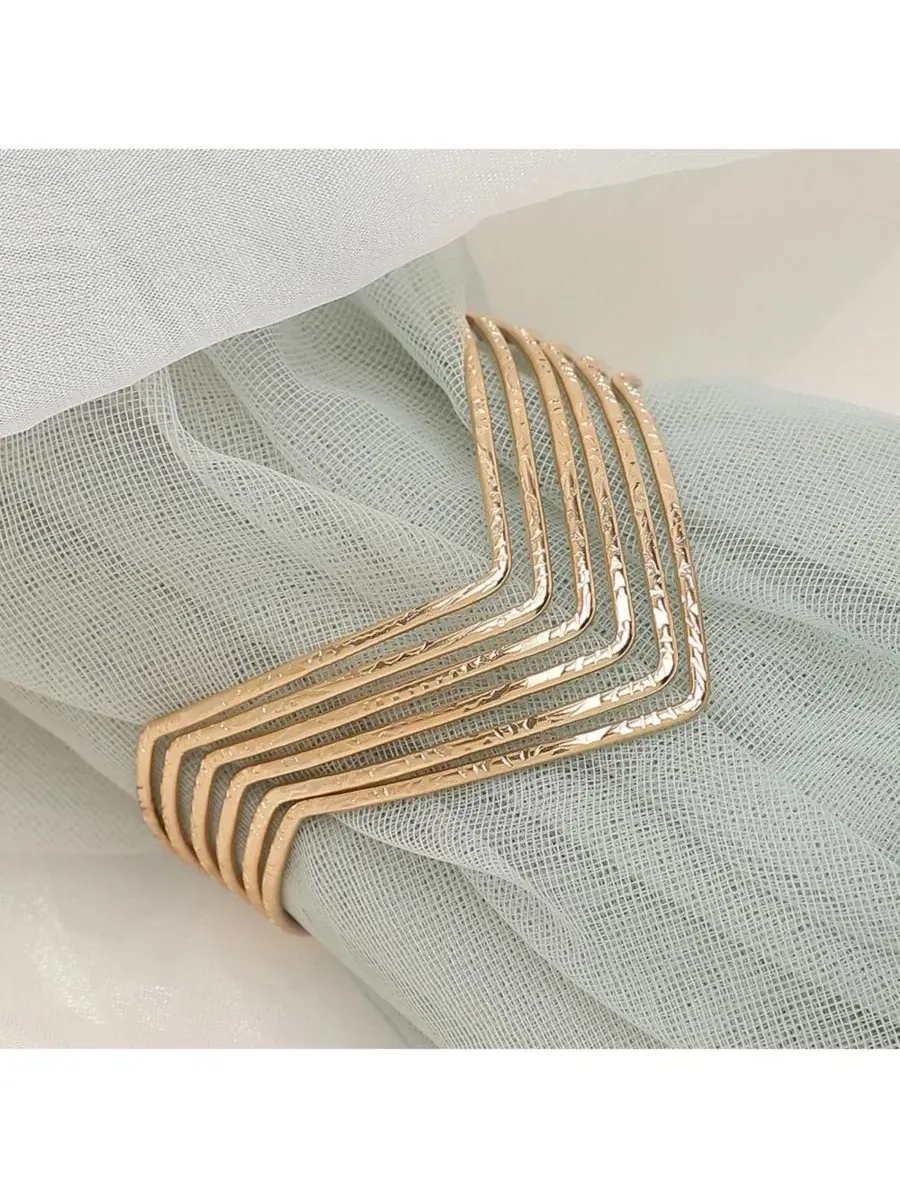 Ребристый браслет Statement Armlet Sohi — изображение 3 из 6, оттенок золото