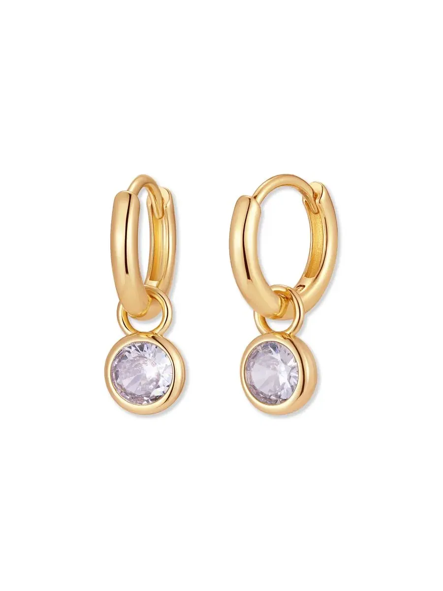 Серьги-кольца Matilda Birthstone Hoop brook & york, Jun — изображение 1 из 3