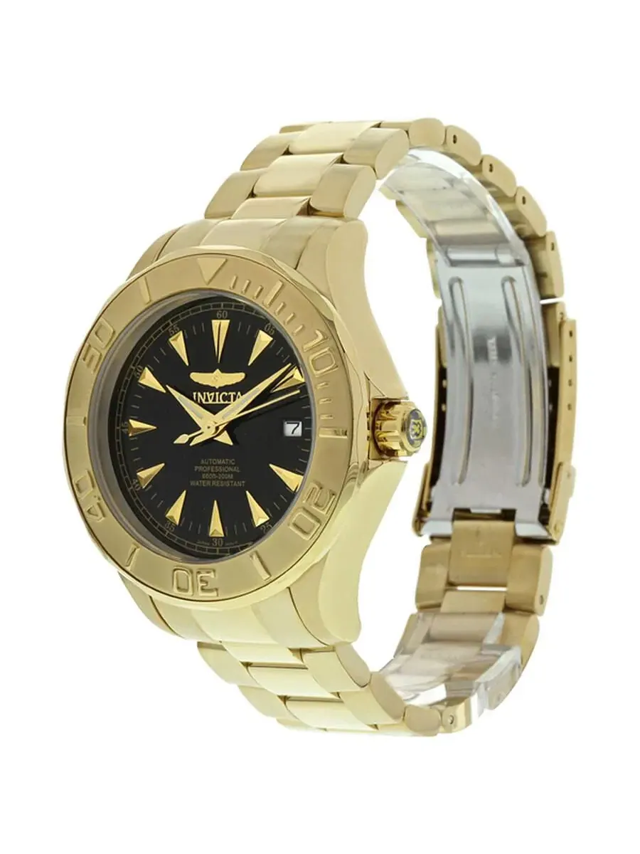 Мужские наручные часы Signature Automatic с автоподзаводом, 47 мм Invicta — изображение 2 из 3, оттенок золото