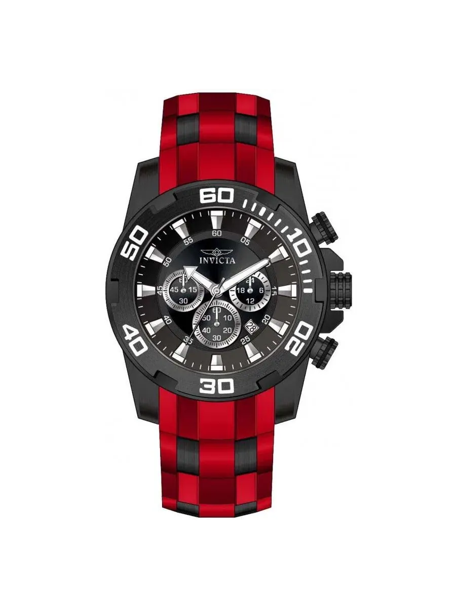 Женские часы Pro Diver Quartz VD53 Invicta — изображение 3 из 3, оттенок красный