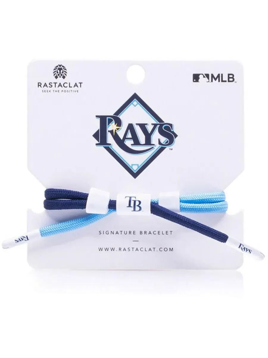 Браслет с символикой Tampa Bay Rays Signature Outfield Rastaclat — синий