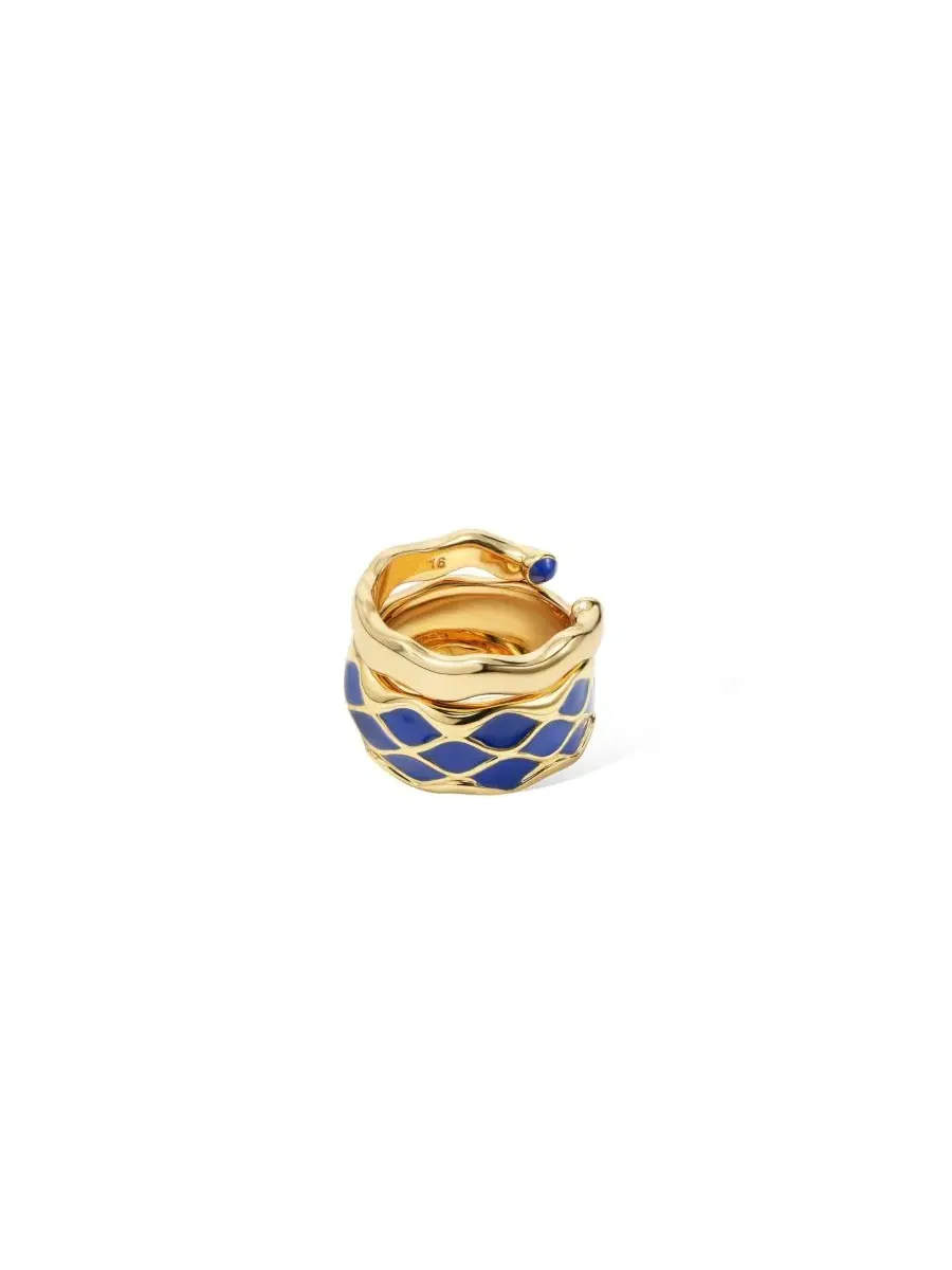 Кольцо Nirah Ring RETRO CHIC — изображение 1 из 4, оттенок золотистый синий