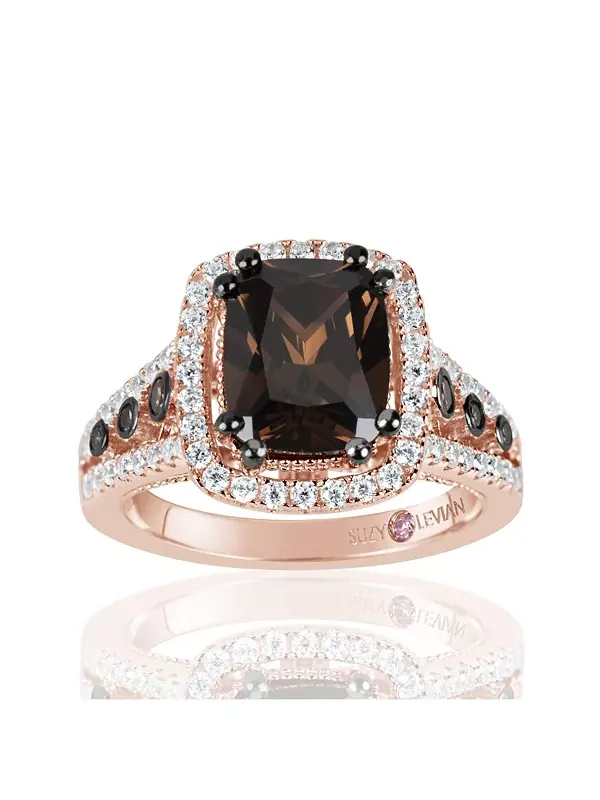 Кольцо Suzy Levian из стерлингового серебра с кубическим цирконием Suzy Levian New York — изображение 1 из 2
