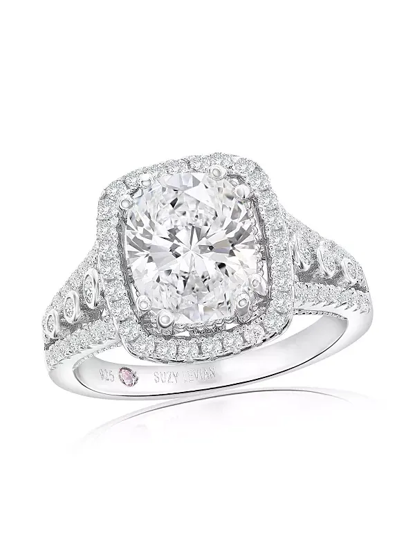 Кольцо Suzy Levian из стерлингового серебра с кубическим цирконием Suzy Levian New York