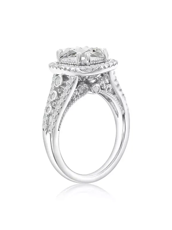 Кольцо Suzy Levian из стерлингового серебра с кубическим цирконием Suzy Levian New York — изображение 2 из 2, оттенок белый
