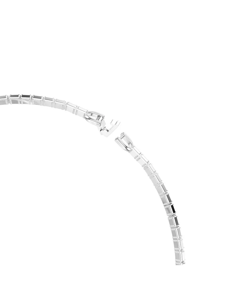 Ожерелье Matrix с родиевым покрытием Swarovski — изображение 5 из 8, оттенок серебристый прозрачный