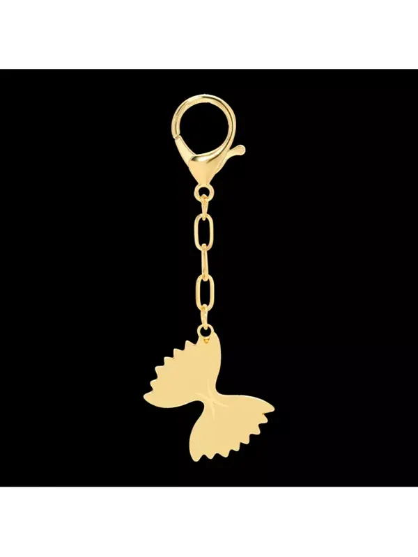 Эмалевая подвеска на сумку Lucky Feather, pasta — изображение 2 из 2