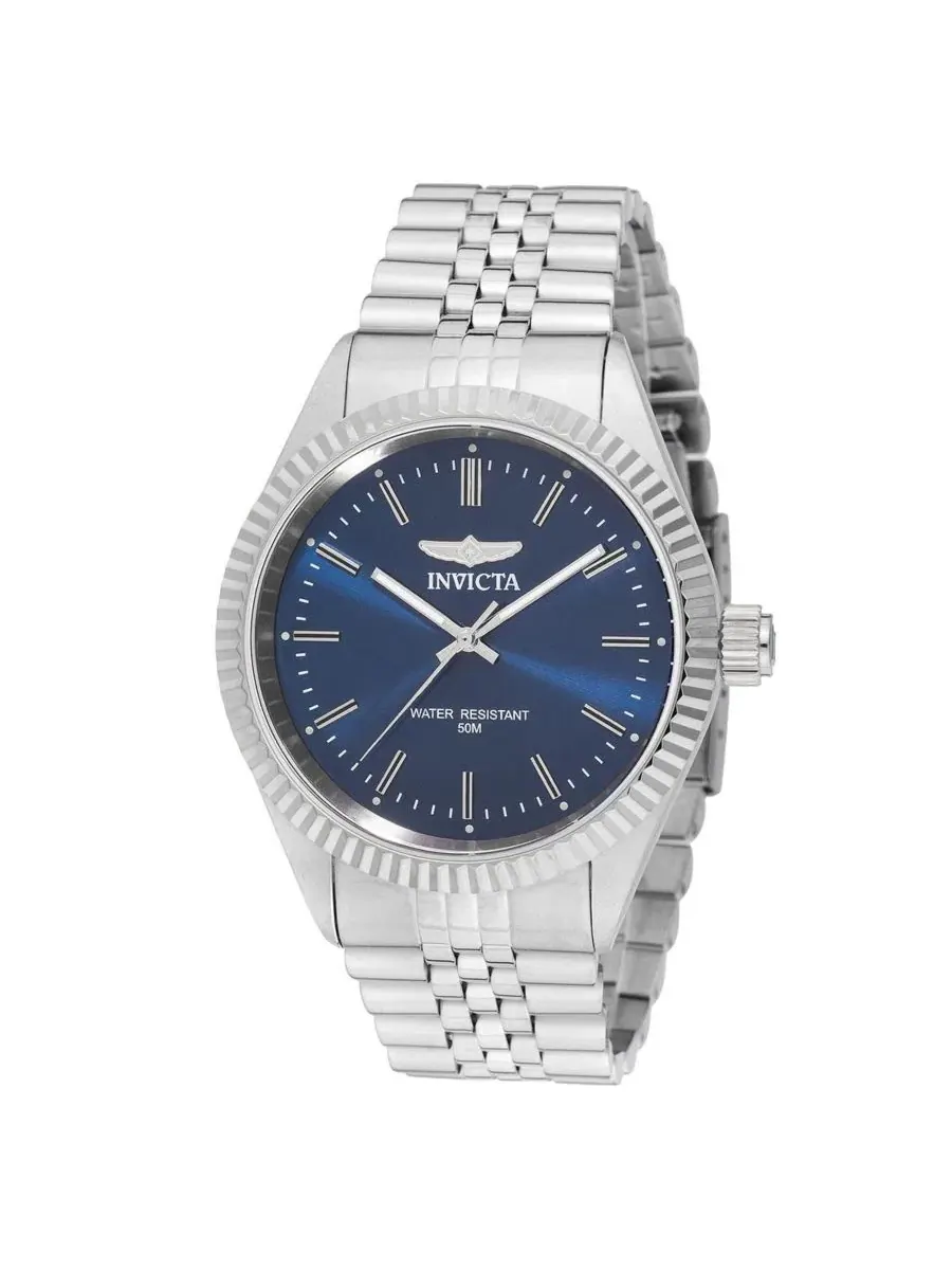 Мужские часы Specialty Quartz, 3 стрелки Invicta — изображение 3 из 3, оттенок серебряный