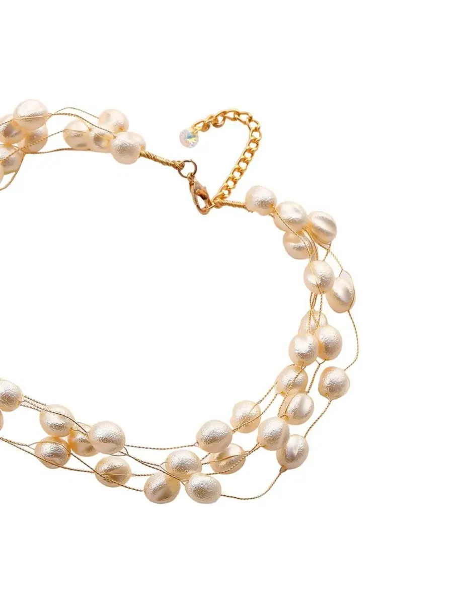 Женский колье-ошейник The Venezia Collar Necklace SOHI — изображение 6 из 6, оттенок белый