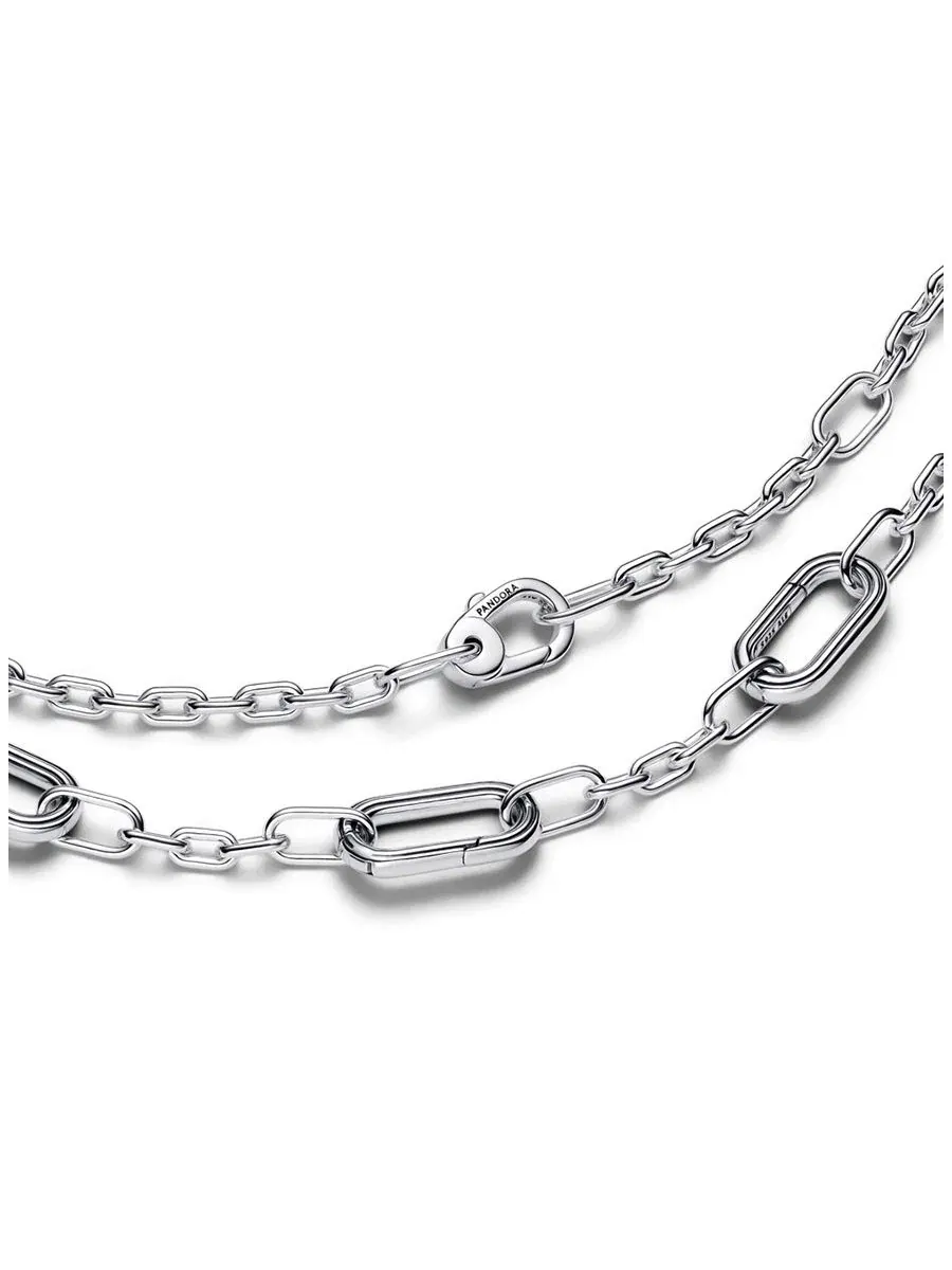 Колье-цепь с пятью звеньями Five Links Chain Pandora — изображение 2 из 5, оттенок серебряный