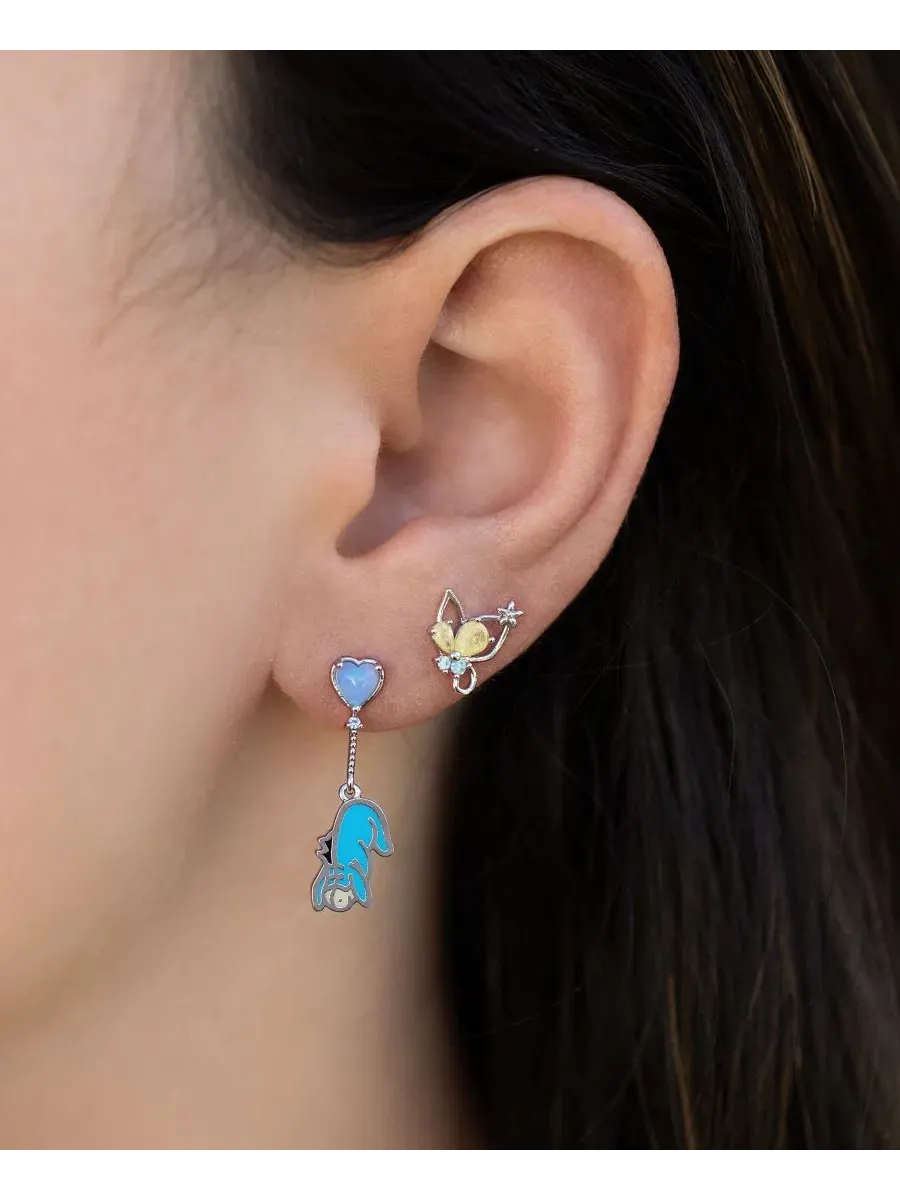 Серьги-пусеты с подвесками Crystal Disney Eeyore — изображение 2 из 3, оттенок серебряный