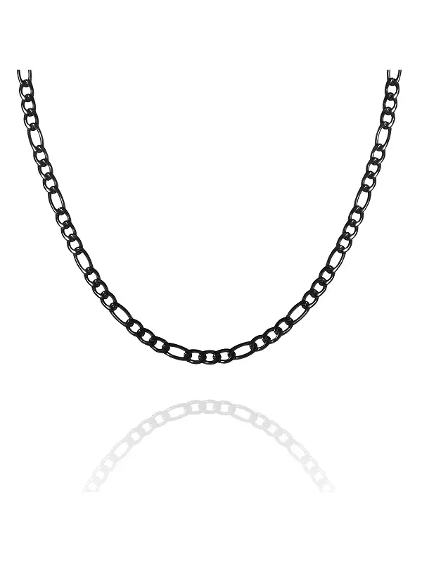 Цепочка Figaro - цепочка 22 дюйма Lucky Brand — изображение 1 из 4, оттенок черный