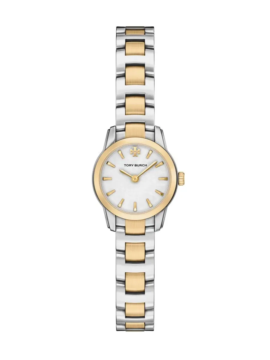 Женские часы The Miller Round Mini, кварцевые, с перламутровым циферблатом, 22 мм Tory Burch