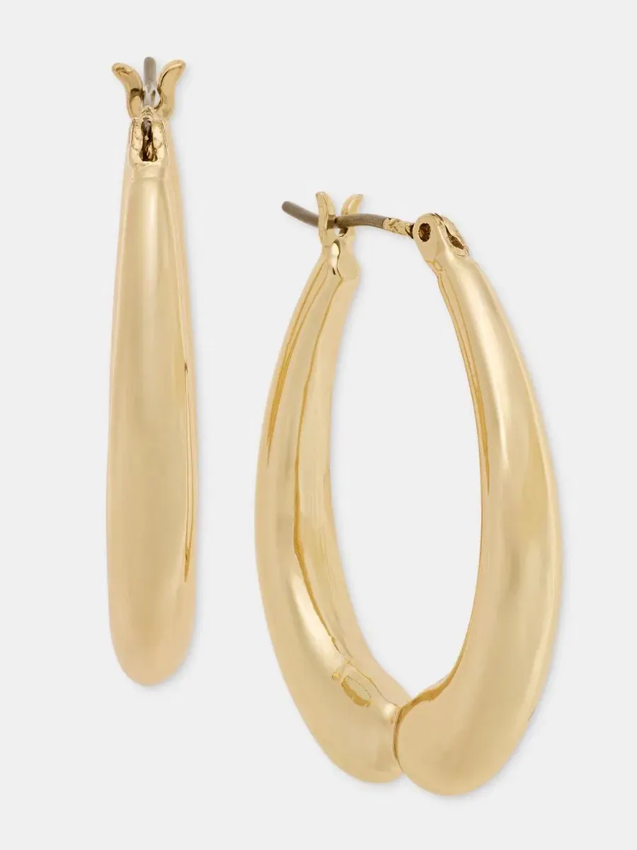 Серьги-кольца Puffy Arch Hoop Anne Klein — изображение 1 из 4, оттенок золото