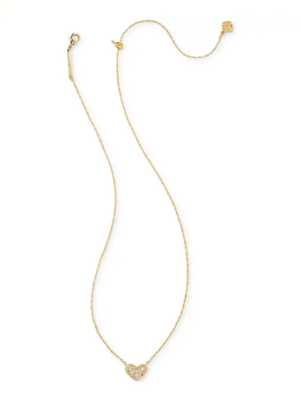 Комплект из 2 колье с сердечками паве, 19 дюймов Kendra Scott — изображение 3 из 4, оттенок золото