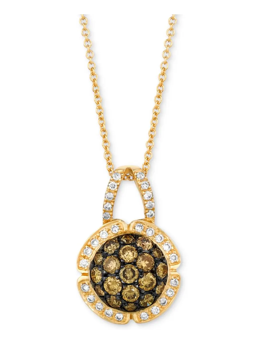 Подвеска Chocolatier Diamond Cluster длиной 45 см (7/8 карата) из 14-каратного золота Le Vian — изображение 1 из 1