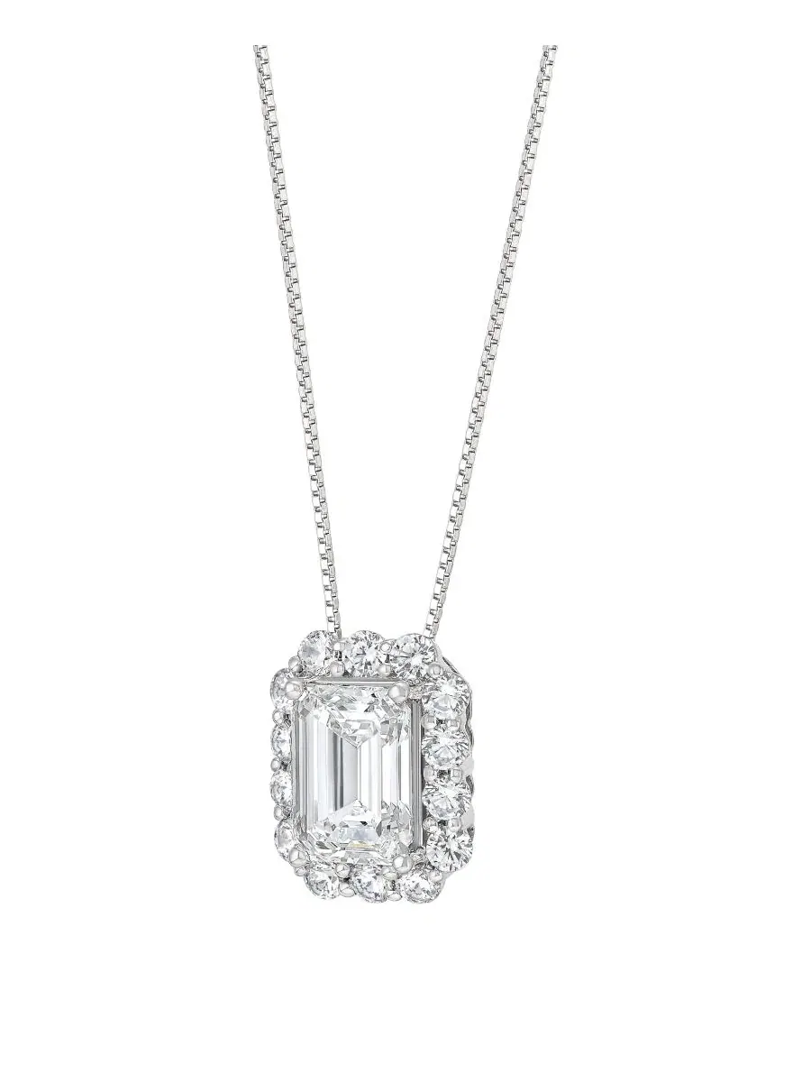 Подвеска с бриллиантом, 2 ct. t.w. — изображение 3 из 4, оттенок белый золотистый