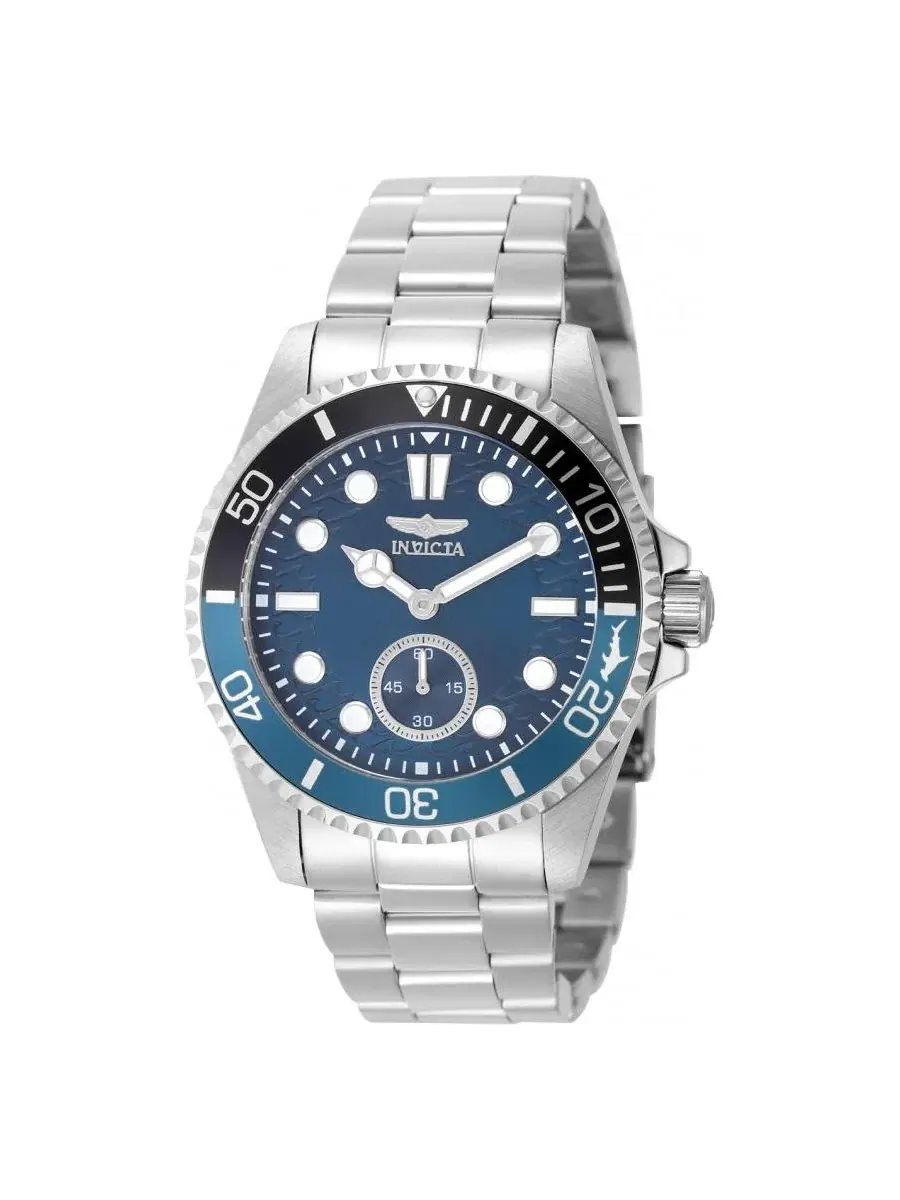Мужские часы Pro Diver с кварцевым механизмом, 43 мм Invicta — изображение 1 из 3, оттенок серебряный