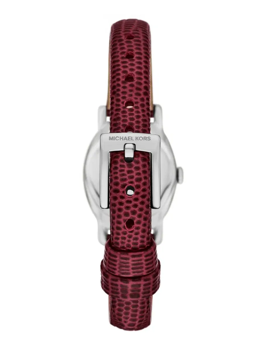 Женские часы Maude с кожаным ремешком Michael Kors — изображение 2 из 4, оттенок красный