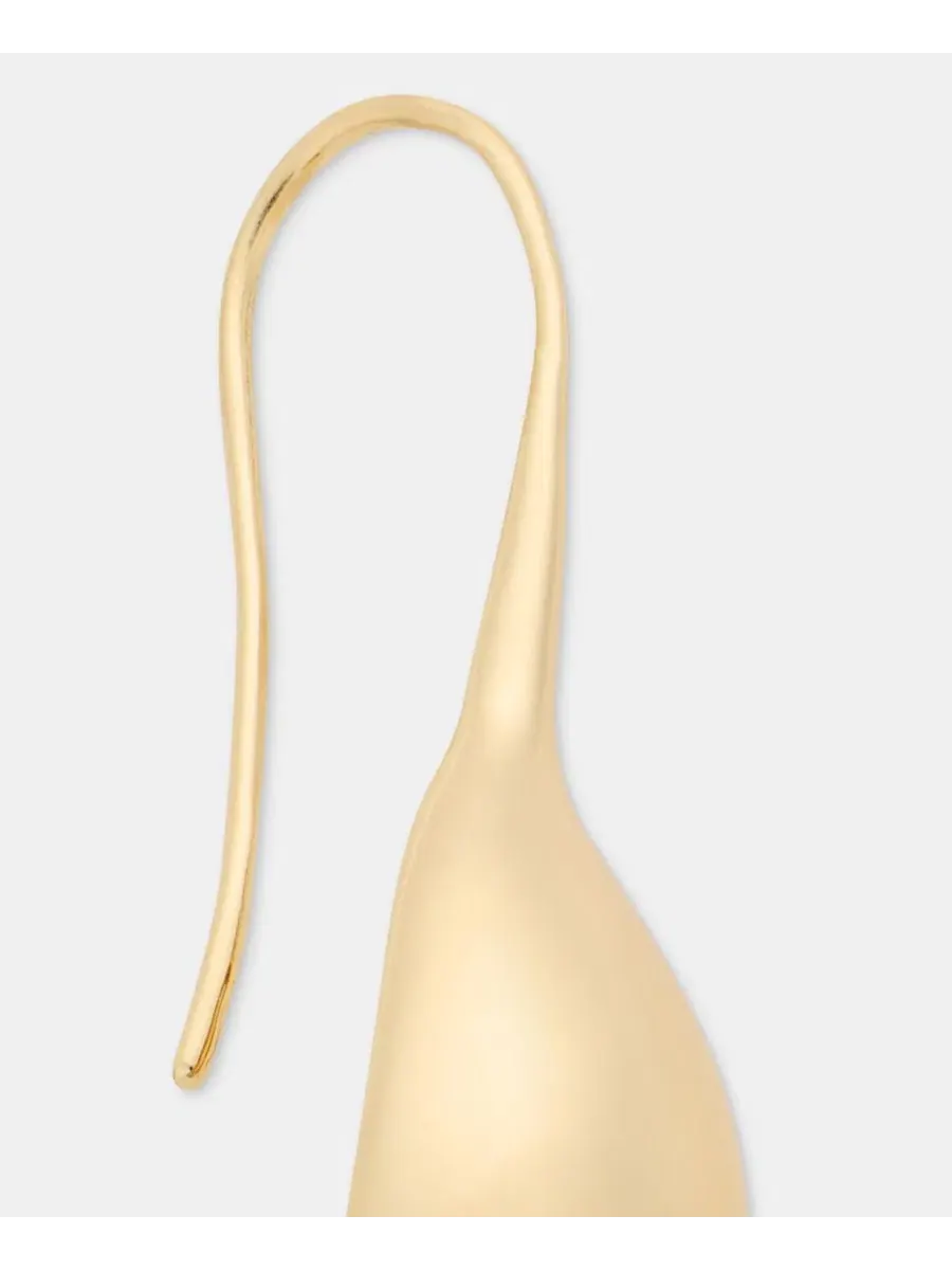 Серьги-протяжки с объемными каплями, Puffy Teardrop DKNY — изображение 4 из 4, оттенок золото