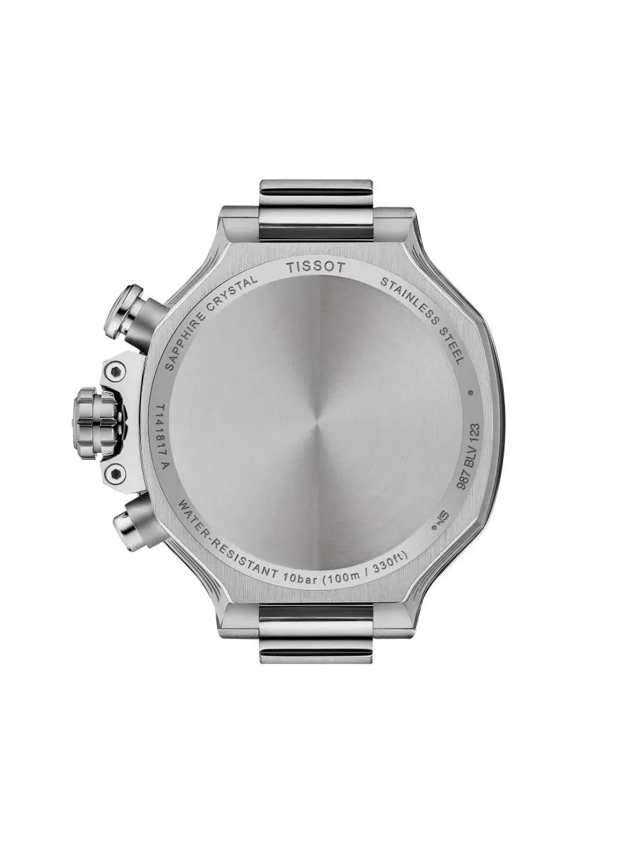 Универсальные часы с черным циферблатом и резиновым ремешком, 38 мм Tissot — изображение 2 из 5, оттенок черный