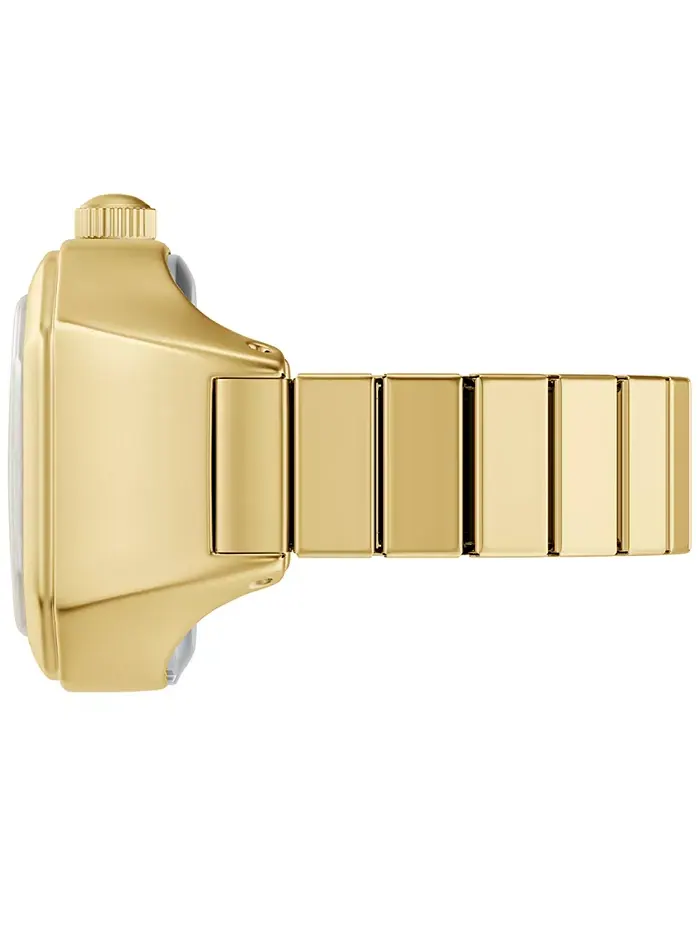 Женские часы Harlow Watch Ring с двумя стрелками золотистого цвета из нержавеющей стали, 16 мм — изображение 2 из 8