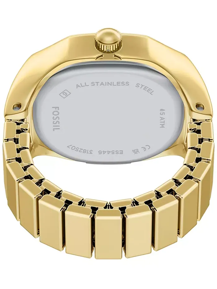 Женские часы Harlow Watch Ring с двумя стрелками золотистого цвета из нержавеющей стали, 16 мм — изображение 3 из 8