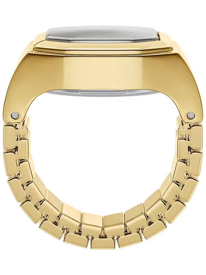 Женские часы Harlow Watch Ring с двумя стрелками золотистого цвета из нержавеющей стали, 16 мм — изображение 7 из 8