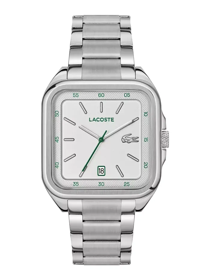 Мужские часы с браслетом из нержавеющей стали серебристого тона, 39mm Lacoste — изображение 1 из 6