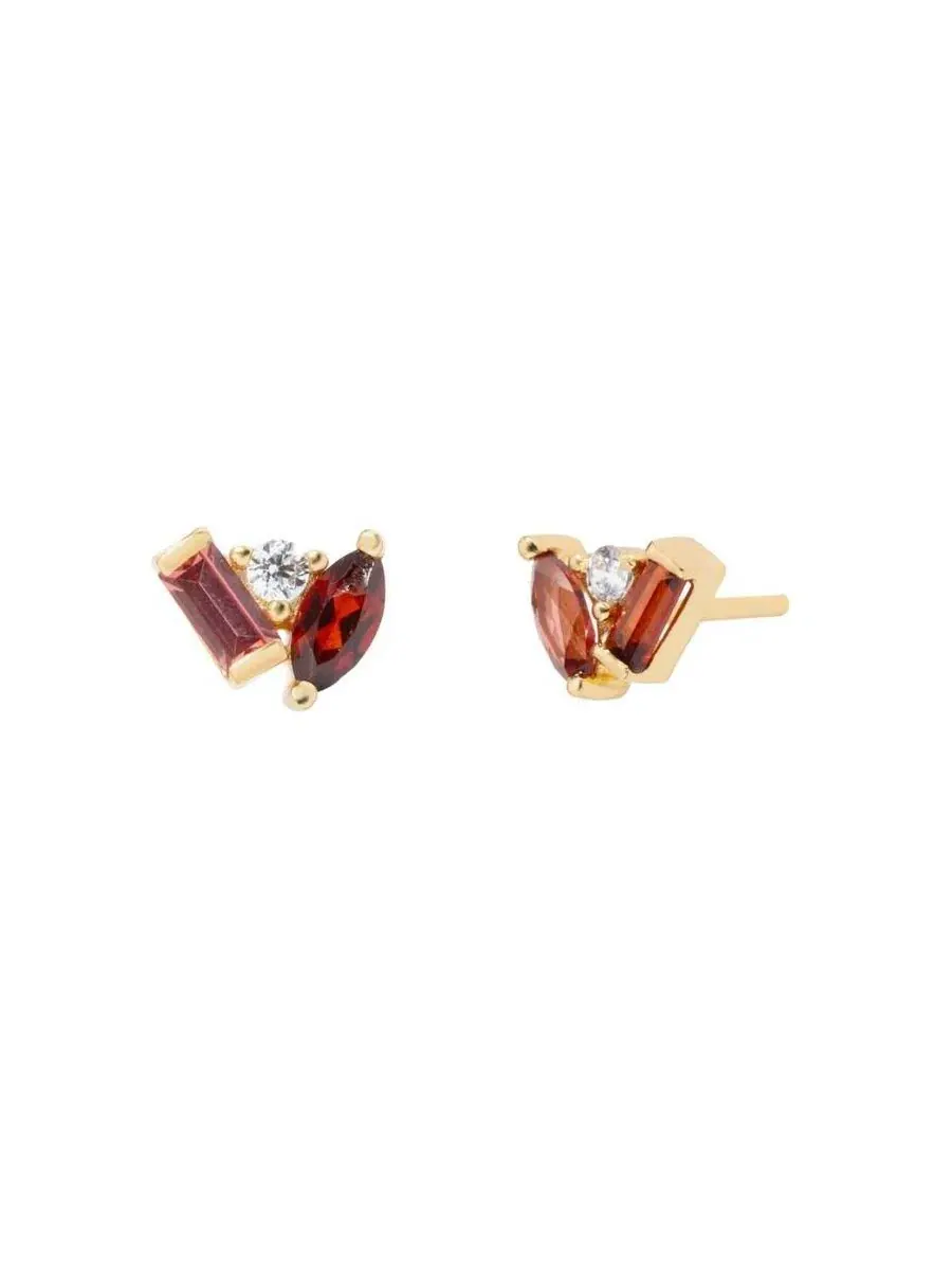 Серьги-пусеты Seraphina Garnet Stud Little Sky Stone