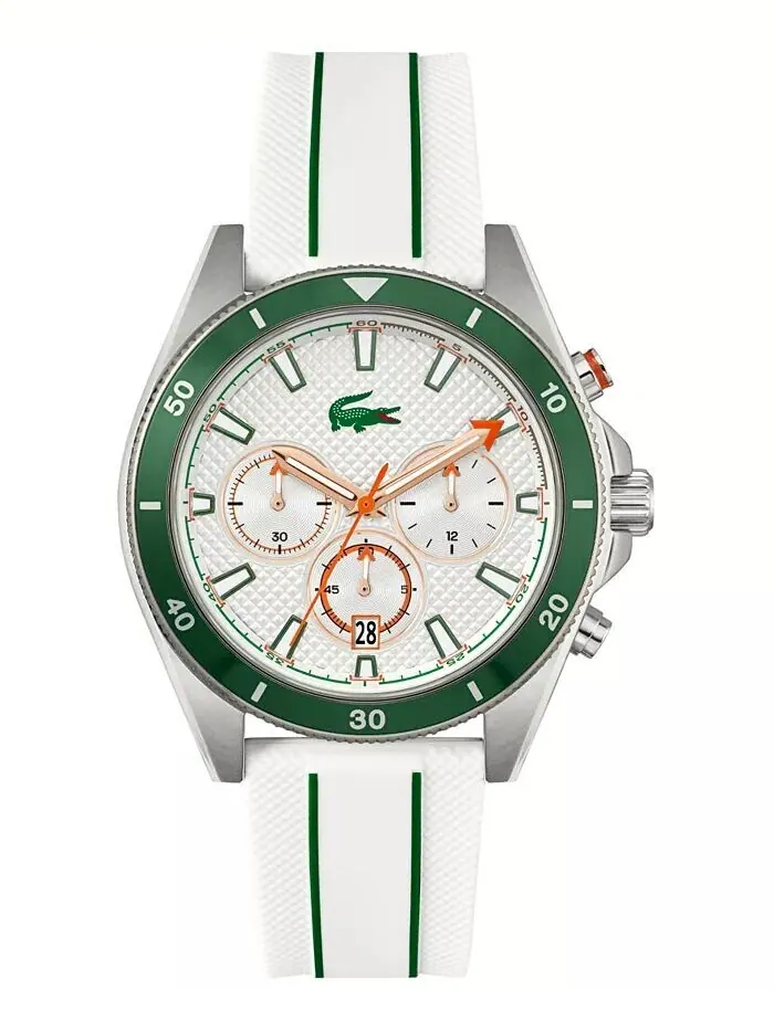 Мужские белые силиконовые часы с гротом, 43 мм Lacoste — изображение 1 из 4, оттенок белый