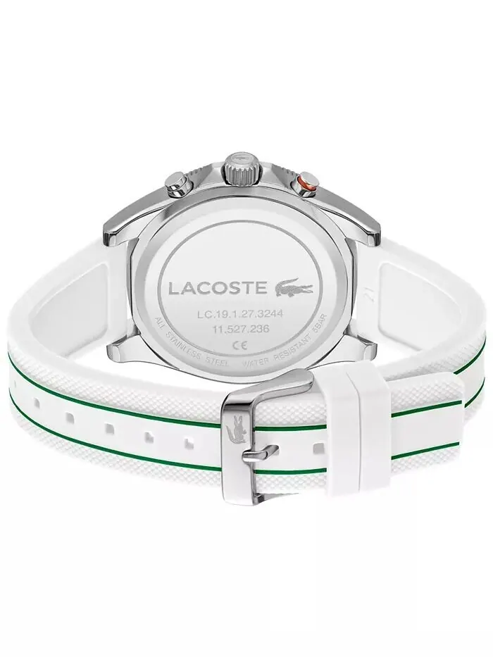 Мужские белые силиконовые часы с гротом, 43 мм Lacoste — изображение 3 из 4, оттенок белый