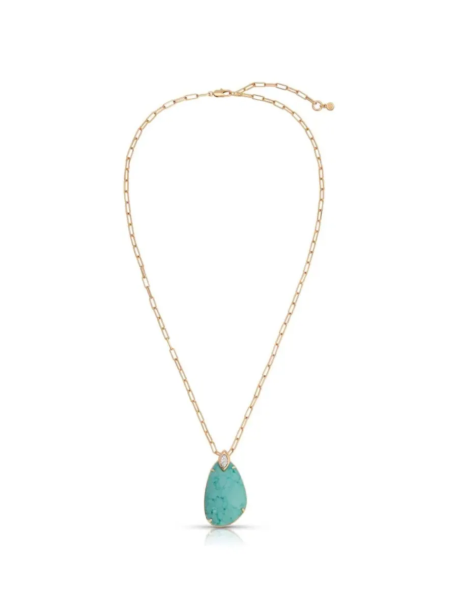 Подвеска-кулон с камнями Majestic Stone ETTIKA — изображение 1 из 5, оттенок бирюзовый