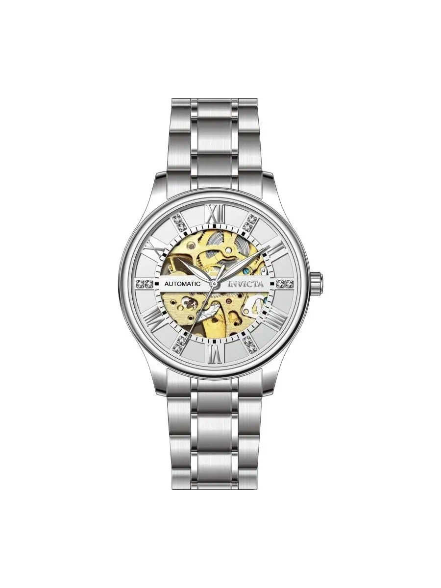 Мужские автоматические часы 69117 Objet D Art LG0801B с циферблатом Invicta — изображение 1 из 2, оттенок серебряный