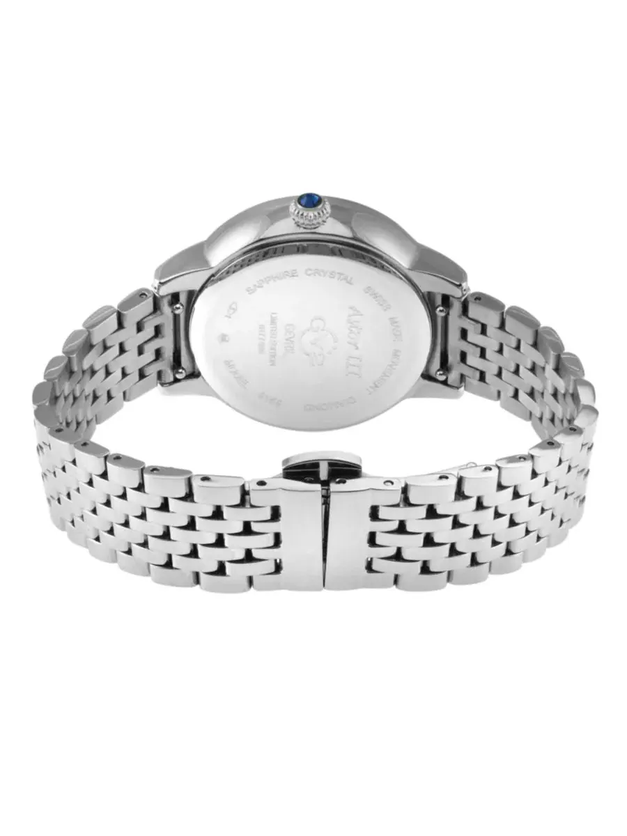 Женские часы Astor III Swiss Quartz Diamond IP Gold Stainless Steel Bracelet Watch GV2 by Gevril — изображение 3 из 3