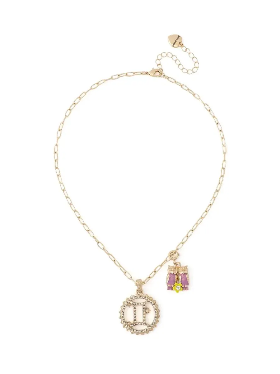 Комплект украшений с кулоном-подвеской Близнецы Faux-Stone Gemini Celestial Pendant Necklace Charm — изображение 1 из 7
