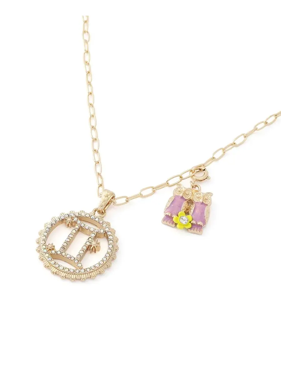 Комплект украшений с кулоном-подвеской Близнецы Faux-Stone Gemini Celestial Pendant Necklace Charm — изображение 2 из 7