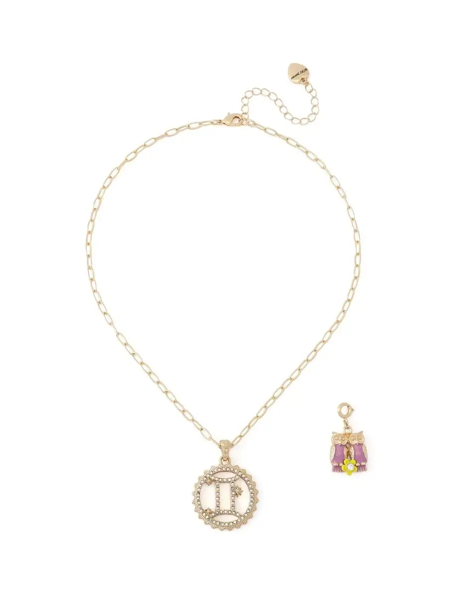Комплект украшений с кулоном-подвеской Близнецы Faux-Stone Gemini Celestial Pendant Necklace Charm — изображение 5 из 7