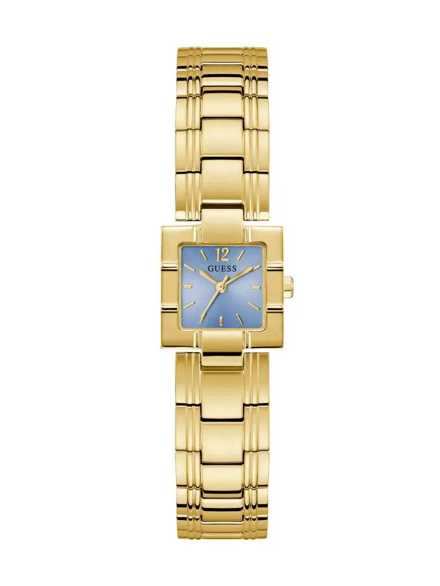 Женские часы с квадратным корпусом из стали, кварцевые, 21 мм GUESS