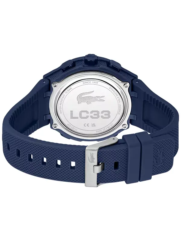 Мужские часы LC33 с силиконовым ремешком, темно-синий, 44,8 мм Lacoste — изображение 3 из 4