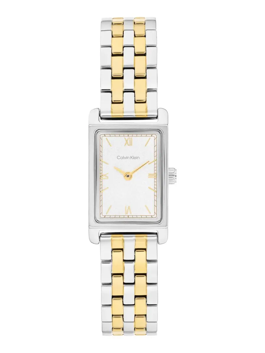 Женские наручные часы CK Light Two Tone из нержавеющей стали с браслетом, ширина 16 мм Calvin Klein