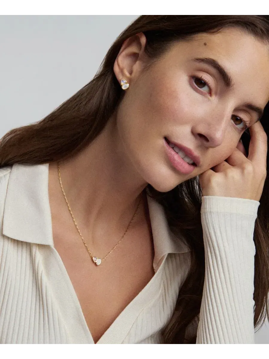 Позолоченное колье с подвеской из стеклянного камня Kendra Scott — изображение 3 из 3, оттенок золотистый