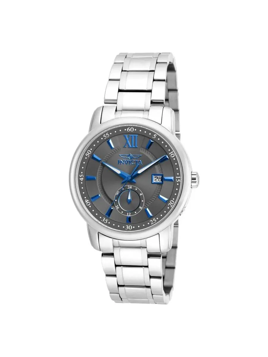 Мужские наручные часы Invicta Specialty Quartz, с синим циферблатом, стальной корпус 40 мм — изображение 1 из 3